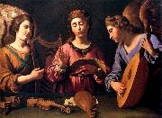 GRAMATICA, Antiveduto St Cecilia with Two Angels France oil painting reproduction